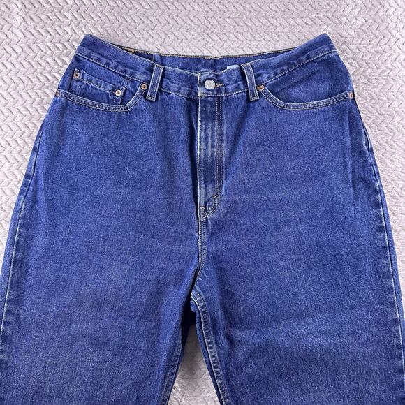 VTG Levi's Womens Tapered Leg 550 Jeans Relaxed Fit 1999 High Rise Size 16W L‎ - Picture 2 of 16